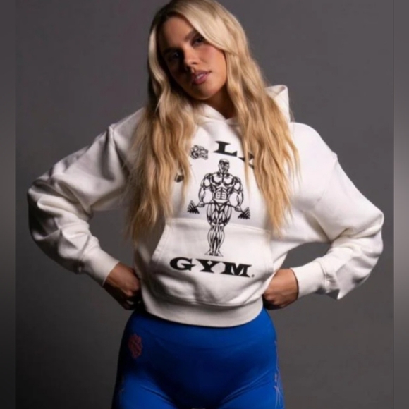 Darc Sport "Gold's Wolf" Owen (Cropped) Hoodie - Picture 9 of 16